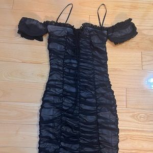 Black Mesh Dress